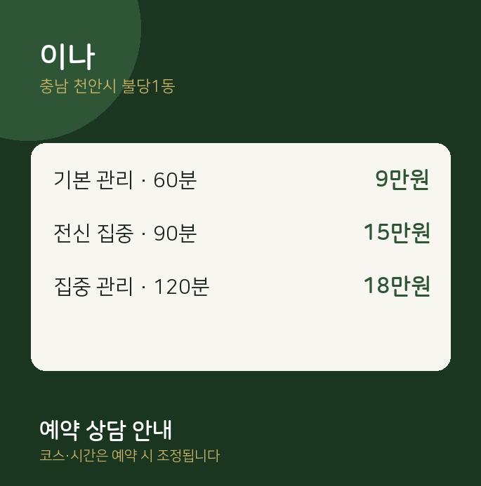 불당1동 스웨디시 이나