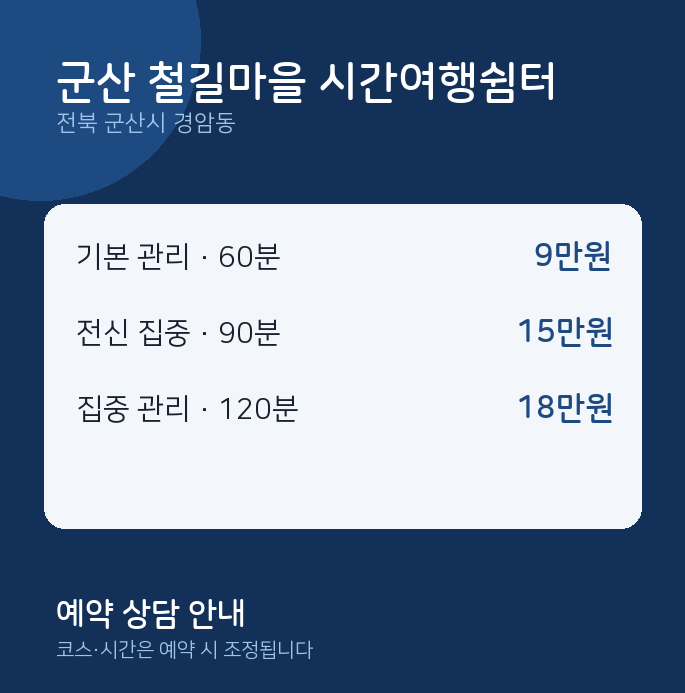 경암동 마사지 군산 철길마을 시간여행쉼터