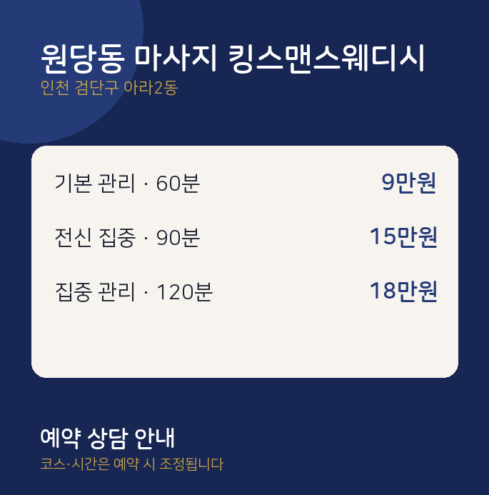 아라2동 스웨디시 원당동 마사지 킹스맨스웨디시
