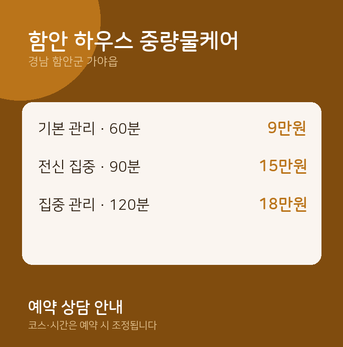 가야읍 마사지 함안 하우스 중량물케어
