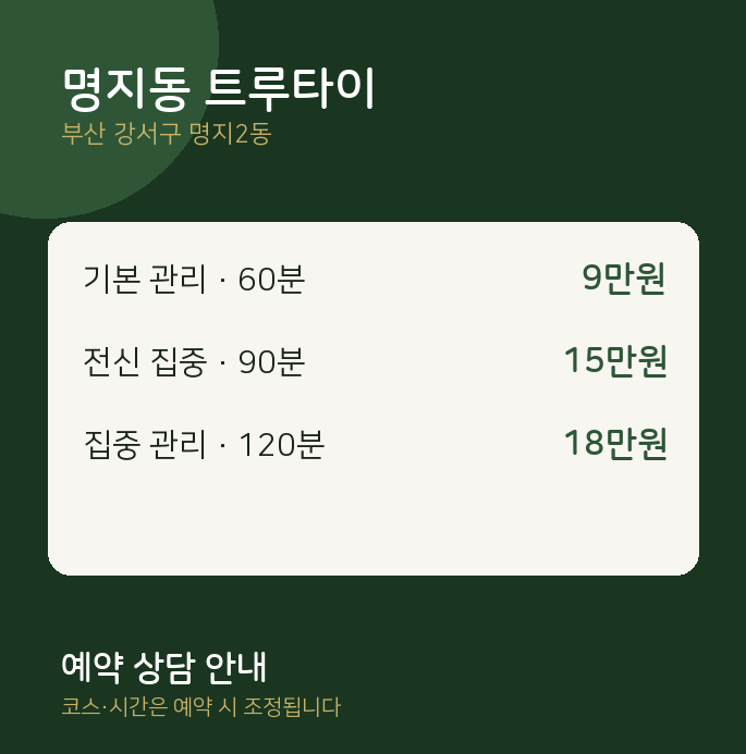 명지2동 타이 명지동 트루타이