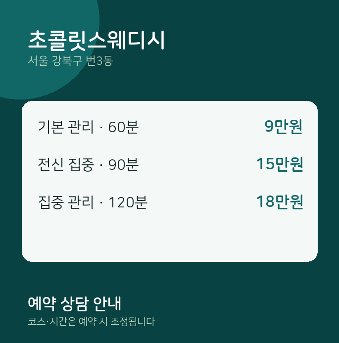 번3동 스웨디시 초콜릿스웨디시