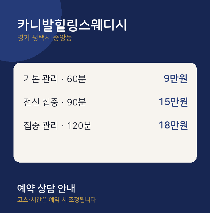 중앙동 스웨디시 카니발힐링스웨디시